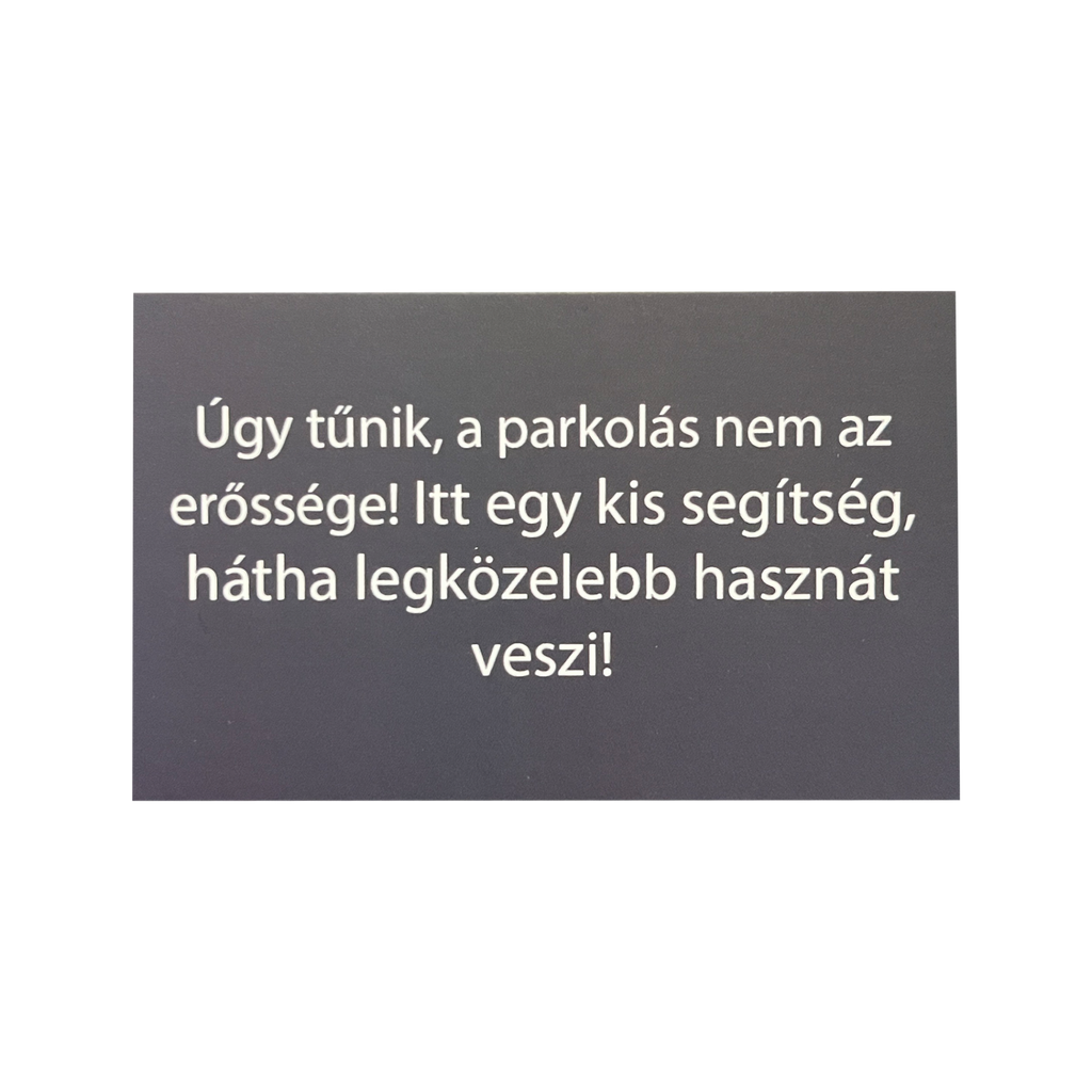 Parkolási kisokos