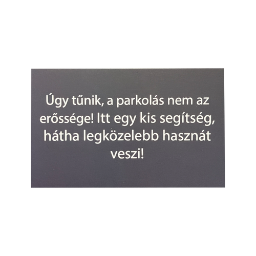 Parkolási kisokos
